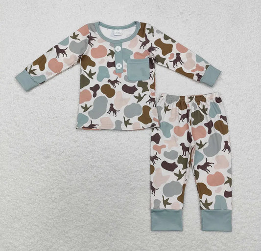 Camouflage Dog Bamboo Pajamas