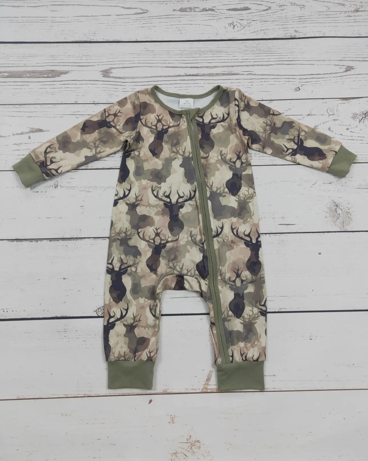 Boy Deer Print Zippy